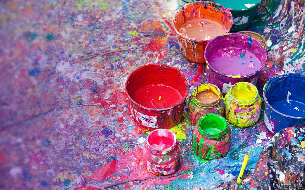 (圖:水性涂料展示圖)