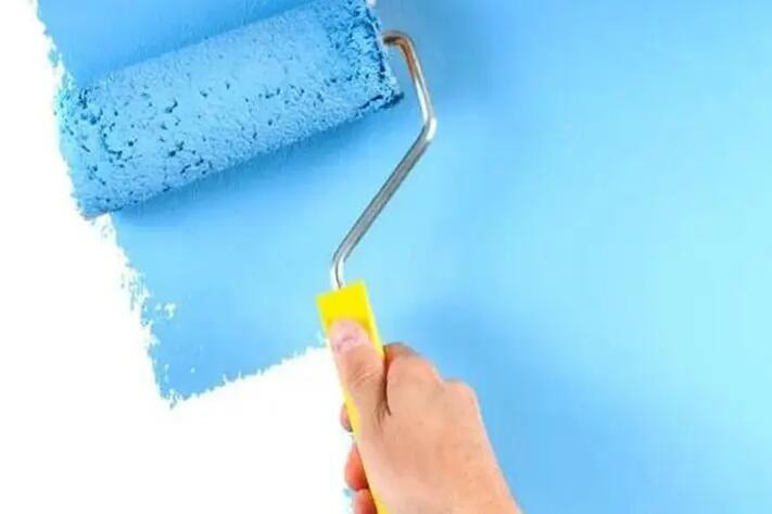 (圖:內(nèi)外墻涂料展示圖)